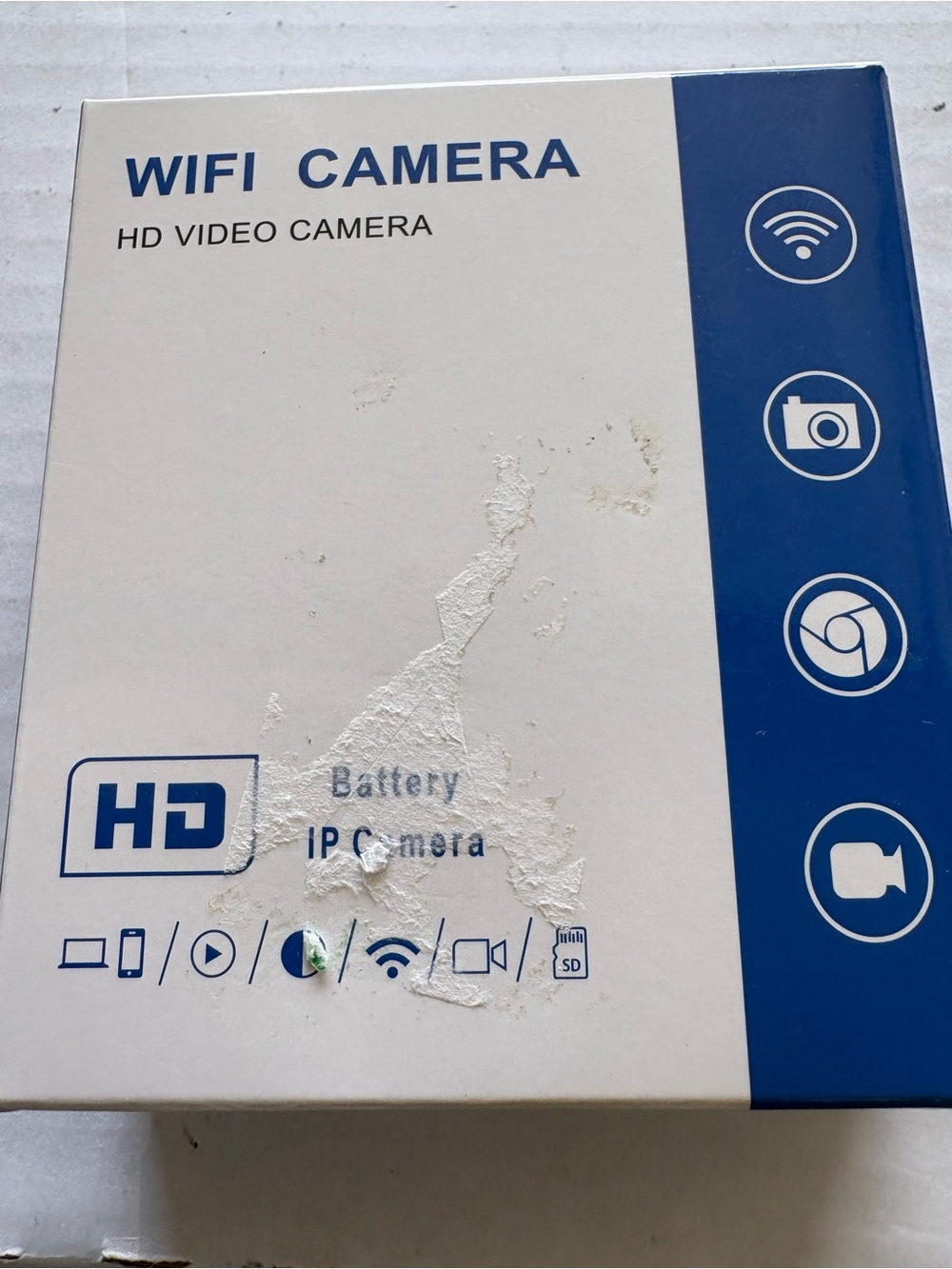 White WiFi HD Video Camera - Wireless Home IP Camera